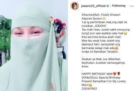 Mana Tahu Esok Lusa Jodoh Orang Dijemput Ilahi, Sempatlah Orang Bermanja  Selagi Mak Ada”