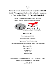 In the indian it industry, poaching of workers by late entrants and employees leaving to start their own companies are among the main headaches faced by established firms lateef, 1997, forbes global, 1998. Pdf Scenario Of Environmental Occupational Health Safety Management Followed In A Textile Industry A Case Study Of Zaber Zubair Fabrics Ltd