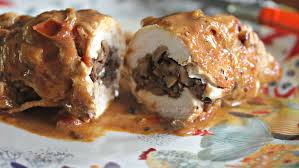 Award winning stuffed pizza, thin crust pizza, chicken, wings, salads, sandwiches and much more! Stuffed Chicken Adventures Mushroom Stuffed Chicken Paprikash