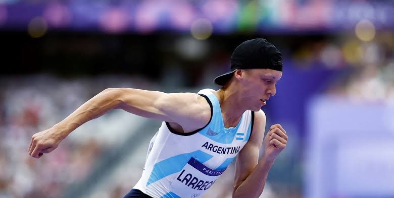400 metros llanos: el argentino Elián Larregina fue sexto en su serie e irá al repechaje