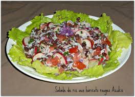 Salade haricots rouges mexicaine au thon. Salade De Riz Aux Haricots Azukis Chez Vanda