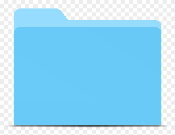 Blue Folder Without Solid Lines Mac Folder Icon Png Free Transparent Png Clipart Images Download