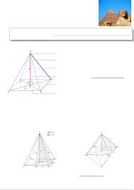 Geometrie Dossier Pyramiden Und Pyramiden Und Kegel Inhalt Die Gerade Pyramide Eigenschaften Definition Begriffe Volumen Oberflche Aufgaben Zur