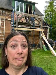 Thank you Maine Cabin Masters! Since we've watched every single episode at  least 3 times over the years, we were able to tackle this giant mess  ourselves! Every time we hit a