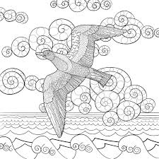 Each one coloring page is printable for free and easy to download. Antistress Coloring Page With Seagull Stock Vector Illustration Of Print Artwork 63997077