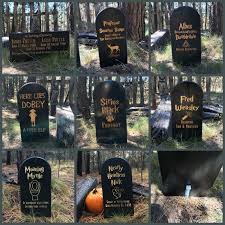 Harry Potter Themed Lawn Yard Ornament Grave Head Stone Tomb Halloween Decorat Harry Potter Halloween Decorations Halloween Outdoor Decorations Halloween Lawn