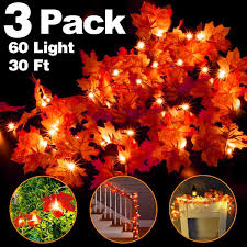 To our valued customers, we regret that due to technical challenges caused by new regulations in europe, we can for the time being no longer accept orders from the european union. 60 Led Lights Garland Wreath Decorations For Party Thanksgiving Christmas Festival Decor Indoor Home Outdoor Garden Gift 3 Pack Fall Maple String Light Total 30ft View Amazon Detail Page Wreaths Wreaths Garlands