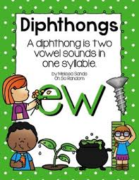 ew diphthong anchor chart practice click file print