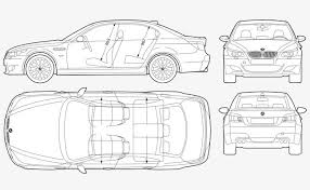 Top View Of Car Outline Automobile Hand Painted Style Contour Map Png Image Car Design Car Brands Logos Png