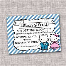 Hello Kitty Couple Wedding Shower Invitation Bridal Shower Invite Printable Or Printed Digital File Hello Kitty Couple Wedding Shower Couple Shower Hello Kitty