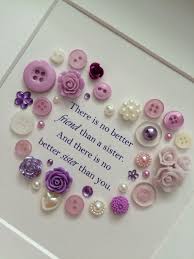 Birthday Gift For Sister Who Has Everything Button Art Gift Idea For Sister Birthday Gift For Sister Christmas Gifts For Sister Diy Gifts Sister Art Christmas Gifts