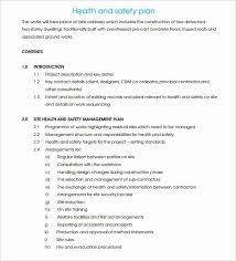 Health And Safety Plan Template Best Of Sample Safety Plan Template 12 Free Samples Examples Hamil In 2020 How To Plan Emergency Response Plan Printable Lesson Plans