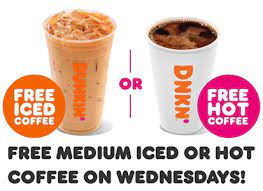 On wednesday, which also happens to be national nurses day, the local coffee chain will honor the nurses and health care professionals who have worked tirelessly during the coronavirus public health. Free Coffee At Dunkin Donuts On Wednesdays Freebies Frenzy