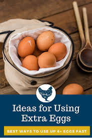 And there's so much you can do with eggs once they're cooked: How To Use Extra Eggs From Your Backyard Chickens Egg Recipes Best Egg Recipes Eggs