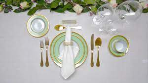 Each of the table mats lies near the edge paralleled and in a straight line. How To Set A Table A Guide To Table Setting Architectural Digest