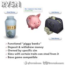 The sims 4 cleaning animations mod in 2020 sims 4 sims sims 4 cc finds. Ravasheen In Your Safe Piggy Banks