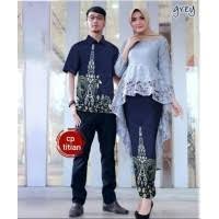 Trend model baju batik couple kekinian untuk kondangan terbaru , banyak sekali pilihan warna yang tersedia. Daftar Harga Couple Kebaya Modern Muslimah Kemeja Bulan Januari 2021