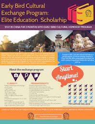 Free Travel Trip To China To Study Abroad Sponsored By Early Bird Cultural Exchange Program Learn Mandarin Mandarin Chinese Scholarships