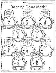 Touchmath beginning addtion % +$ yy example a * @ $ +^ yy example b 1. Touch Math Addition With Lions Single Digit 0 To 5 Only Artofit