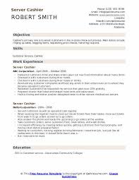 Here are some examples of a restaurant server's typical responsibilities: Server Cashier Resume Samples Qwikresume