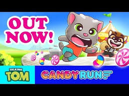 new game talking tom candy run download now and save the candy talking tom talking tom cat toms