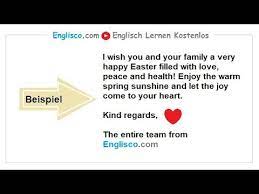 Ich will zum frohen osterfest dir fröhlich gratulieren. Osterwunsche Und Ostergrusse Auf Englisch Englisco Englisch Lernen Kostenlos