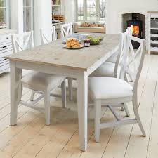 Kitchen & dining room furniture. Hugo Isaac Paige Rectangular Extending Dining Table Distressed Grey Limed Oak Leader Furniture