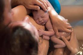 The time when a baby comes out of its mo. Waterbirth International