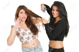 Check spelling or type a new query. Beautiful Young Girl Trying To Cut Her Friend S Hair Against Her Will Isolated On White Stock Photo Picture And Royalty Free Image Image 31205629