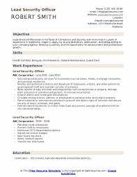 Quantify the scope of your duties · 3. Lead Security Officer Resume Samples Qwikresume