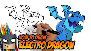 Draw three lines & two lines below the eye outline. How To Draw Clash Royale Electro Dragon Youtube