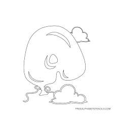 bubble letter printable alphabet stencils