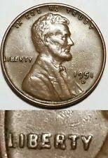 Lincoln Wheat Penny Denver 1951 Us Coin Errors For Sale Ebay