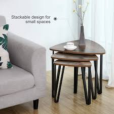 King's brand 3 piece wood x style casual coffee table & 2 end tables occasional set, cherry finish. 5 Incredible Mid Century Side Tables For Your Living Room Dynkdecor Nesting Coffee Tables Living Room Side Table Mid Century Side Table