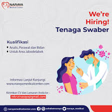 Sesuai dengan informasi lowongan pekerjaan yang saya dapatkan di internet pada tanggal 19 november 2019, bahwa di rsi siti aisyah sedang membutuhkan tenaga kerja baru. Informasi Lowongan Pekerjaan Tenaga Swaber Naraya Medical Center