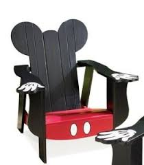 Disney Mickey Mouse Adirondack Chair With Black Finish And Review Kaboodle Garten Mickey Maus Mobel Verschonern Und Holzarbeiten
