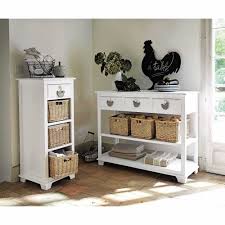 Visit our blog and go finding. White Console Table With 3 Drawers And 3 Baskets Basse Cour Maisons Du Monde