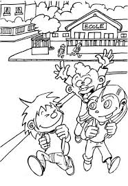 Dibujo De Un Colegio Para Colorear