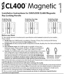 Installation Instructions For Cl400 Installation Instructions Installation Instruction