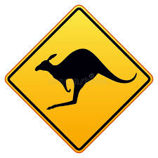 Kangaroos Ahead Kangaroo Road Sign Australian Icon Ad Road Kangaroo Kangaroos Icon Australian Kangaroo Art Australian Icons Disney Wall Stickers