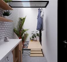 It's also handy to have some covered, open floorspace like this when you live on a farm. Small Outdoor Laundry Area Design Novocom Top