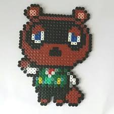 Tom Nook Animal Crossing Hama Beads By Pixel Craft Animaux Perles Hama Billes De Fer Art Perle
