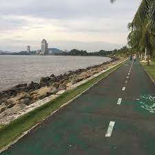 On the left, deluxe tower is seen towering over the bay with premium tower next to it, under construction. Jogging Trek Tanjung Lipat Likas Kota Kinabalu Instagram Posts Gramho Com