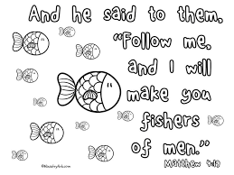 Printable st patricks day colouring pages. Fishers Of Men Printable Matthew 4 19 Ministryark Bible Lessons For Kids Childrens Church Lessons Sunday School Lessons