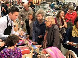 Italian yarn, scottish wool, swedish, angora wool, cashmere. Ashford Handicrafts Knit City Canada