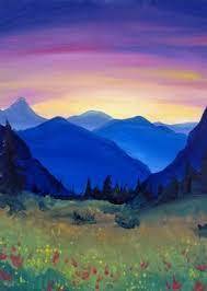 Join Us For A Paint Nite Event Sun Oct 11 2015 At 558 W New England Ave Winter Park Fl Purchase You Landscape Paintings Canvas Painting Mountain Paintings