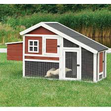 This chicken coop looks like a gorgeous haven for your birds! Trixie Dark Brown White Chicken Coop With A View