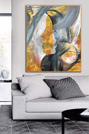 Handmade large abstract painting on canvas sale online, oversized abstract wall art , minimalist art black and white painting for home and office decor. Large Abstract Acrylic Painting On Canvas Faces Abstract Painting Extra Large Wall Art Abstract Large Modern Art Original Artwork Painting Abstract Painting Acrylic Abstract Canvas Painting Acrylic Painting Canvas