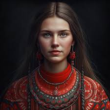 Red Bead Necklace for Women, Ukrainian Wood Bead Necklace, Statement Large  Bead Necklace, Chunky Multi Strand Necklace, Boho Wooden Jewelry