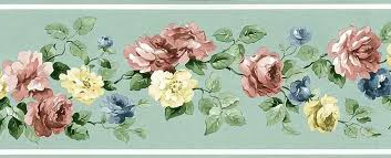Maybe you would like to learn more about one of these? Mint Green Vintage Wallpaper Border Roses Floral Vintage Flower Wallpaper Border 1300x527 Wallpaper Teahub Io